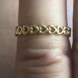 Pandora 14k Gold, Heart infinity Ring, retired